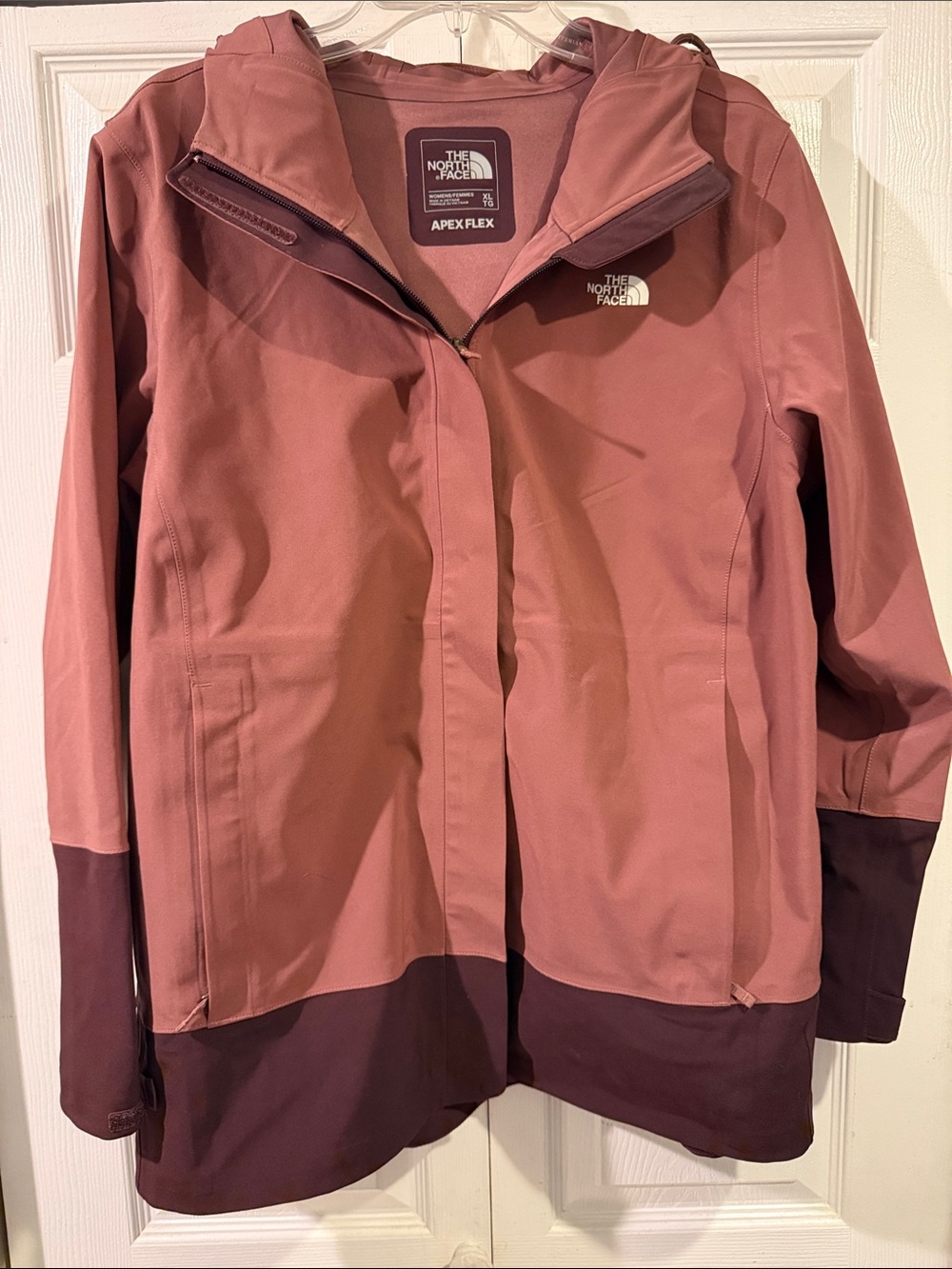 The North Face Women's Apex Flex Trench Coat in Dusty Rose and Plum
